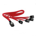 Red Mini Sas zu 4X SATA Flachkabel mit Latch